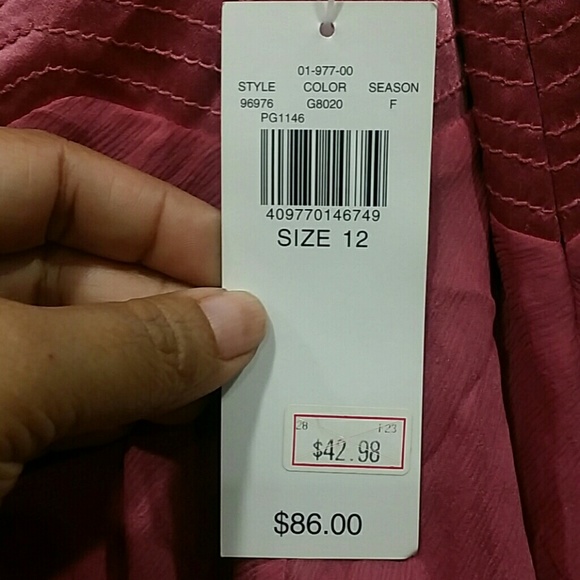 Chiffon layered ruffles asymmetrical skirt new - Picture 4 of 4